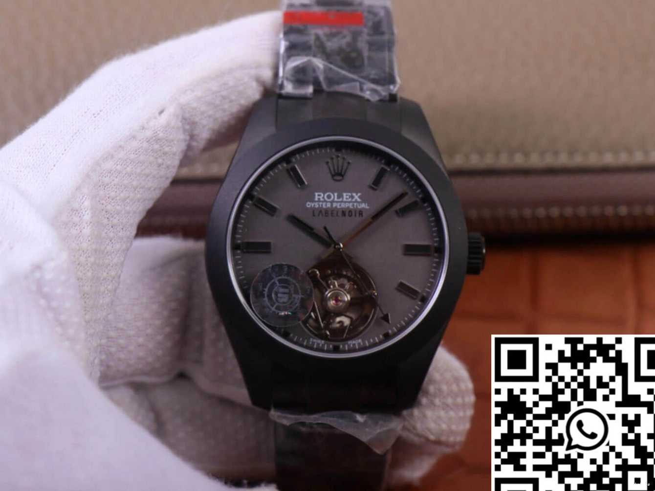 Label 116400 Design Rolex Milgauss Factory Replica Noir watch case JB Base LNT01HS-001 Black 1112